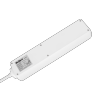 Przedłużacz 5 gniazd 2m typu niemieckiego bez przełącznika (3x1,5mm) Rebel biały